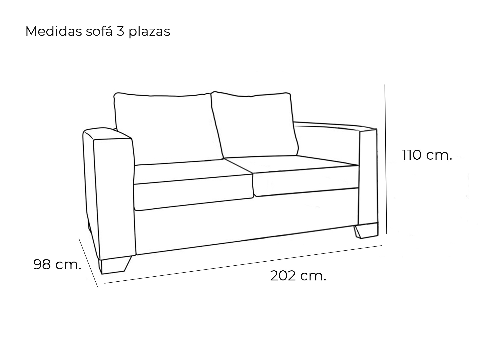 sofas 3 plazas oferta